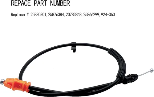 Miniatura 4 de Cable de pestillo de puerta de 16.5 pulgadas, cable de liberación de pestillo de manija de puerta interior compatible con Chevy Tahoe Sierra Yukon