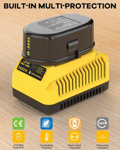 Miniatura 6 de Baterías de repuesto de iones de litio de 8.0Ah 18V para batería Dewalt de 18 V XRP DC9096 DC9098 DC9099 + cargador rápido DC9310 para batería