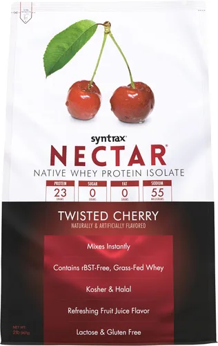 Miniatura 11 de Syntrax Nutrition Nectar, polvo aislado de proteína de suero 100%, sabor refrescante a frutas, manzana Honeycrisp 2 libras