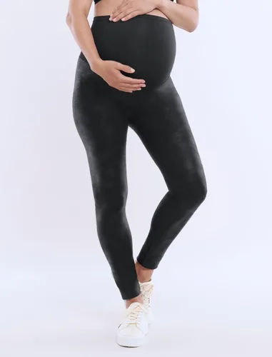 Miniatura 39 de Motherhood Maternity Leggings esenciales elásticos de longitud completa para mujer, ajuste secreto sobre el vientre