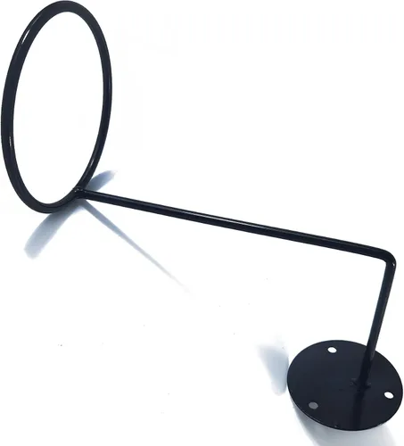 Miniatura 5 de TIHOOD 6 piezas Soporte para casco de motocicleta, colgador de casco de metal, soporte para casco montado en la pared, soporte para pelotas