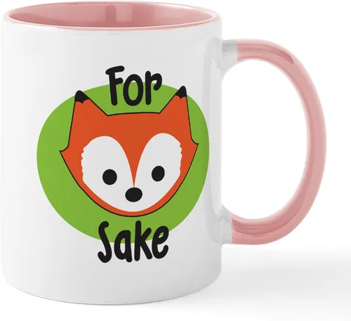 Miniatura 20 de CafePress Taza de café de cerámica For Fox Sake de 11 oz (11.0 fl oz)