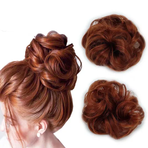 Miniatura 22 de 2 extensiones de cabello ondulado y grueso para mujer, de color negro natural, fibra sintética resistente al calor, para belleza, fiestas, uso