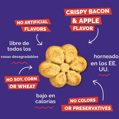 Miniatura 4 de Fruitables Golosinas horneadas para perros, golosinas saludables de calabaza para perros, bajas en calorías y deliciosas, libres de trigo, maíz