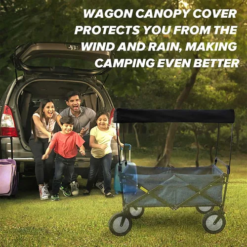 Miniatura 2 de TMXK Cubierta plegable para toldo, plegable, portátil, para jardín, playa, toldo, carros, plegable, mano, empuje, para niños, accesorios para carrito