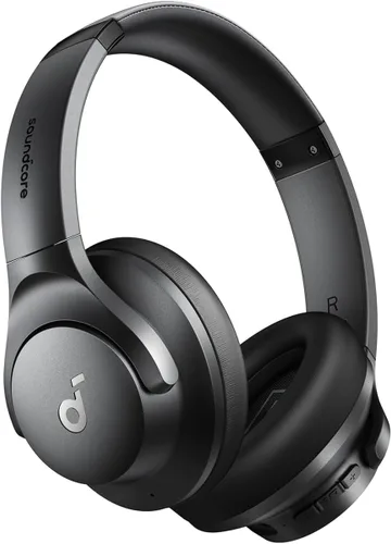Soundcore de Anker Q20i Auriculares híbridos con cancelación activa de ruido, inalámbricos sobre la oreja Bluetooth, 40H de tiempo de reproducción