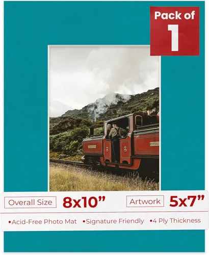 Miniatura 66 de Tapete de 5 x 7 pulgadas para marco de 8 x 10 pulgadas, tablero precortado sin ácidos, negro mate de 5 x 7 pulgadas, hecho para adaptarse a un marco