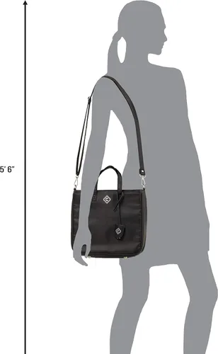 Miniatura 4 de Allen Company Bolso cruzado casual para niñas con pistolas de aventura bolso de transporte oculto con bloqueo bolso ambidiestro negro