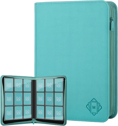 Miniatura 11 de Carpeta de Tarjetas Premium de 16 Bolsillos, Carpeta de Tarjetas de Intercambio Sostiene hasta 1000+ Tarjetas Álbum de Colección de Tarjetas 44 negro
