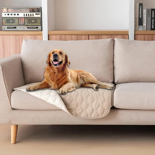 Miniatura 49 de gogobunny Manta 100% Impermeable de Doble Cara para Perros, Cubierta Suave para Cama de Mascotas, Reversible, Protege Muebles, Sillón, Sofá, Coche