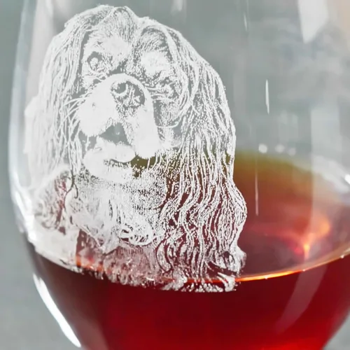 Miniatura 5 de Copa de vino sin tallo con foto de perro grabada personalizada, regalo personalizado para amantes de los perros, recuerdo conmemorativo de mascotas