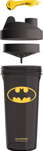 Miniatura 2 de Botella agitadora de proteínas Smartshake Lite Liga de la Justicia 800ml – Botella de agua DC Comics, botella agitadora para gimnasio sin BPA a