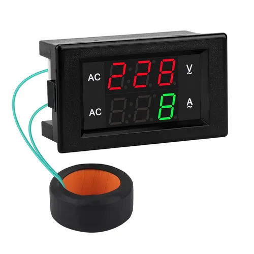 Miniatura 8 de DROK DC 4.5-100V Multímetro digital con voltímetro, amperímetro y panel de medidor de voltaje, medidor de amperios DC, medidor de voltaje, probador