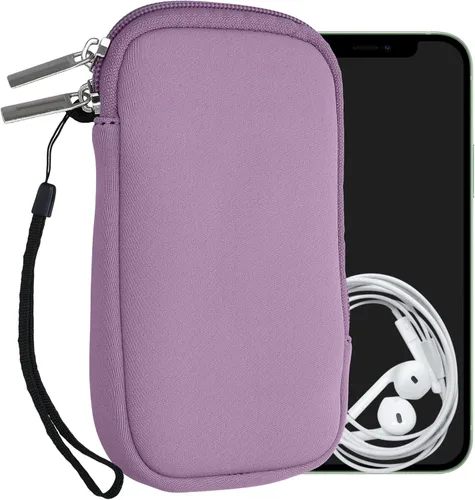 Miniatura 46 de kwmobile Funda universal para teléfono tamaño XS - 3,5/4 pulgadas - Funda de neopreno para teléfono inteligente con cremallera - Funda impermeable