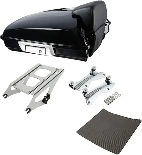 Miniatura 9 de TCMT Respaldo Trasero con Caja de Equipaje de Motocicleta de 14 cm para Harley Touring 2014-2025 CVO Road King Road Glide Street Glide Electra Glide