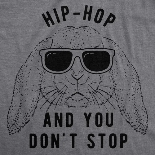 Miniatura 2 de Camiseta de hip hop and you Dont Stop para mujer, divertido regalo de Pascua para adultos sarcástico, Gris jaspeado oscuro