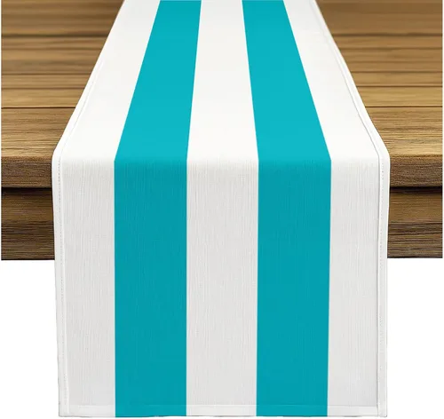 Miniatura 17 de Fabric Textile Products Servilletas de tela a rayas color lima y blanco Servilletas cabaña de 18 x 18 pulgadas Juego de 12 Resistente a