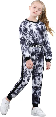 Miniatura 2 de Betusline Conjuntos de 2 piezas para niñas, lindos conjuntos de ropa de otoño e invierno, 4T-14 años