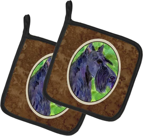 Miniatura 102 de Caroline's Treasures SS8617PTHD - Juego de soportes para ollas de cocina resistentes al calor, almohadillas calientes para horno para cocinar, Husky