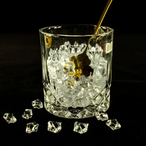 Miniatura 3 de 820 piezas de hielo falso azul, 0.43 x 0.55 pulgadas, 1.1 libras de piedras preciosas de cristal acrílico para decoración, fotografía, relleno