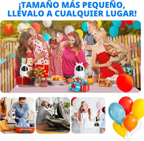 Miniatura 5 de Balloon Pump Electric, SPLAKS Balloons Inflator Air Pump Portable Balloon Blower for Garland Arch, Party Decoration Blanco