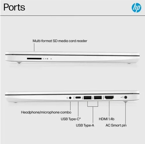 Miniatura 3 de HP 2025 Laptop estudiantil de 14 pulgadas, pantalla HD, Intel Celeron N4500, RAM 4G, 64 GB eMMC, WiFi 6, 1 año Office 365, Windows 11 Home, plata