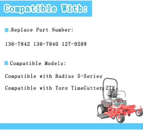 Miniatura 2 de Kit de carburador 127-9289 compatible con Toro TimeCutter ZTR 127-9289 Exmark 136-7840 136-7842 E-Series Quest, S-Series Quest, Replace 136-7842