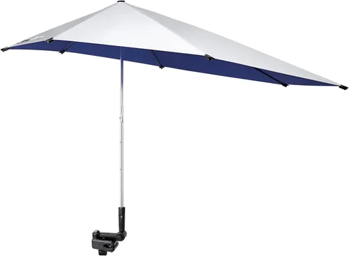 Miniatura 11 de G4Free Sombrilla de silla de altura ajustable UPF 50+ con abrazadera universal para silla de playa, carrito de golf, silla de ruedas, cochecito