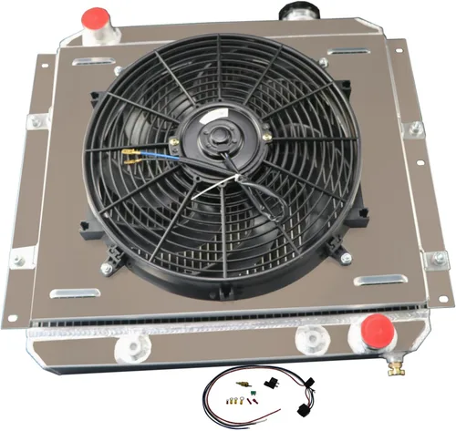 Miniatura 4 de Relé de ventilador de aluminio de 3 hileras para Toyota Land Cruiser FJ40 FJ45 Gasolina 1958-1984