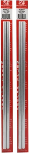 Miniatura 13 de K&S Precision Metals - Tubo redondo de aluminio 386.142 – 0.354 in de diámetro exterior x 0.018 in de pared x 11.811 in de largo – Manualidades
