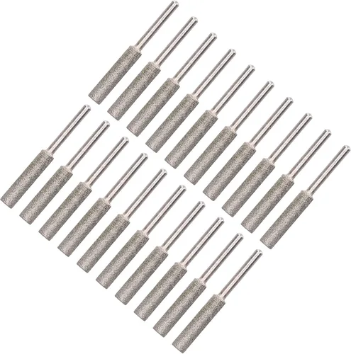 Miniatura 7 de Juego de 20 piezas de afilador de motosierra para motosierra para ruedas de 7/32 pulgadas y cadenas de sierra de cadena grandes (plateado)