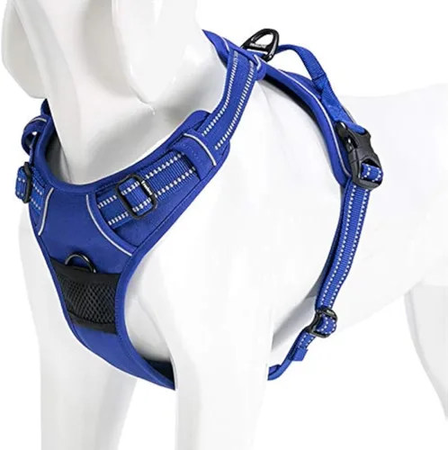 Miniatura 8 de WINHYEPET Arnés de perro de amor extra reflectante para perros pequeños, medianos y grandes, ajustable para correr, caminar, chaleco de malla suave