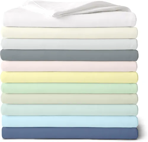 Miniatura 9 de Purity Home - Juego de sábanas 100% algodón de 400 hilos, percal refrescante, con bolsillo profundo elástico, ropa de cama de 3 piezas, lujo