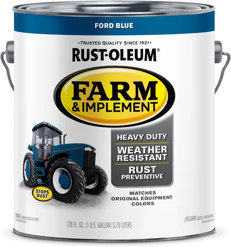 Miniatura 76 de Rust-Oleum 280131-6PK Pintura en aerosol para granjas e implementos, 12 onzas líquidas, color azul Ford, paquete de 6 Ford azul