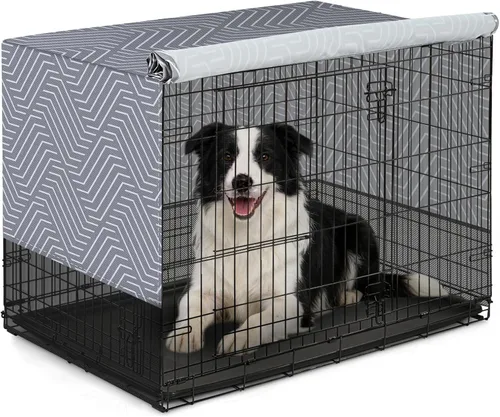 Miniatura 16 de Explore Land Funda transpirable para jaula de perro, ventilación de malla de 4 lados, funda básica para perrera para mascotas, todos los lados