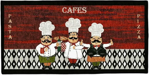 Miniatura 23 de Kashi Home Alfombra de cocina, alfombra de área impresa, piso duradero, tapete para puerta, alfombra antideslizante de granja, respaldo de látex