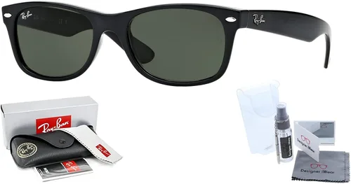 Miniatura 2 de Ray-Ban RB2132 NEW WAYFARER - Gafas de sol para hombres y mujeres + paquete con kit de cuidado de gafas de cortesía de diseñador iWear