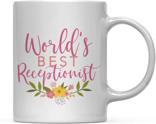Miniatura 100 de Andaz Press Taza de café de 11 oz, regalo de broma de la mejor abbuela del mundo, diseño floral, paquete de 1