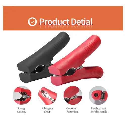 ELFCULB 10AWG de SAE a pinzas de cocodrilo, cable de extensión de clip de cocodrilo de batería a conector SAE, cable de abrazadera de batería de