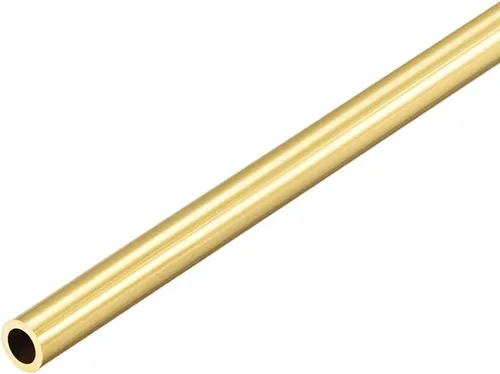 Miniatura 6 de uxcell Tubo redondo de latón, 11.811 in de longitud 0.394 in OD 0.039 in de espesor de pared, tubo recto inconsútil del tubo