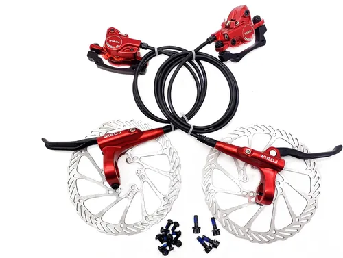 Juego de Frenos de Disco Hidráulicos para Bicicleta de Montaña, Kit de Frenos de Disco Delantero y Trasero Compatible con Bicicleta MTB XC Trail,