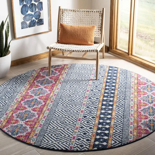 Miniatura 30 de SAFAVIEH Madison Collection - Alfombra decorativa de 2 pies 3 pulgadas x 4 pies, color carbón y gris, diseño bohemio chic, no desprende pelusa