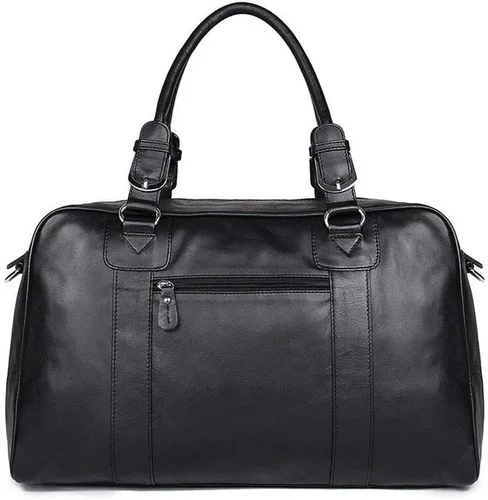 Miniatura 5 de Vintage aceite cera cuero viaje Duffel 15 "portátil hombro bolsa de fin de semana deportes durante la noche equipaje Tote bolso gimnasio bolsa