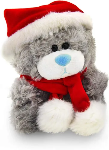 Miniatura 11 de Plushland Adorable oso de peluche suave y peludo, animal de peluche, juguetes de vacaciones, recuerdos de fiesta de Navidad para niños