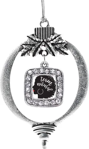 Miniatura 249 de Inspired Silver - Nana púrpura - Adorno de Navidad plateado - Adorno cuadrado para árbol de Navidad con circonita cúbica - Decoración colgante