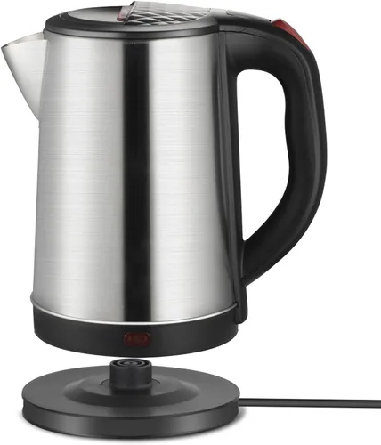 Miniatura 3 de Tetera eléctrica, hervidor eléctrico de acero inoxidable 304 de 2.5 L, caldera de agua de ebullición rápida con apagado automático, base giratoria