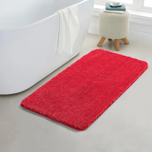 Miniatura 68 de YHF - Alfombras de baño de 20 x 32 pulgadas, extra gruesas y suaves, de microfibra peluda, lavables a máquina, alfombras de baño absorbentes, tapete