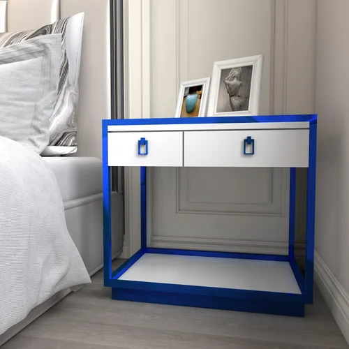 Miniatura 4 de Decotalk Adhesivo de espejo azul para manualidades de 12 x 400 pulgadas, hoja de espejo adhesiva para manualidades, hojas de espejo azul, papel