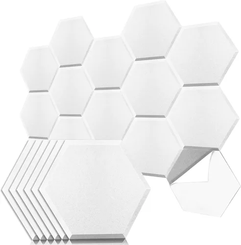 Miniatura 12 de Art3dwallpanels Paquete de 12 paneles acústicos autoadhesivos, 14" X 12" X 0.4" paneles de pared insonorizados, paneles de absorción de sonido