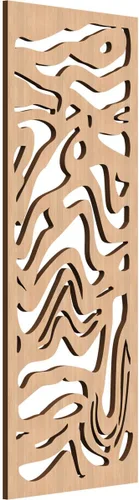 Miniatura 148 de 9 3/8"W x 24 3/8"H x 1/4"T Northfield Decorativos Paneles de Pared de Madera Calado, Abedul